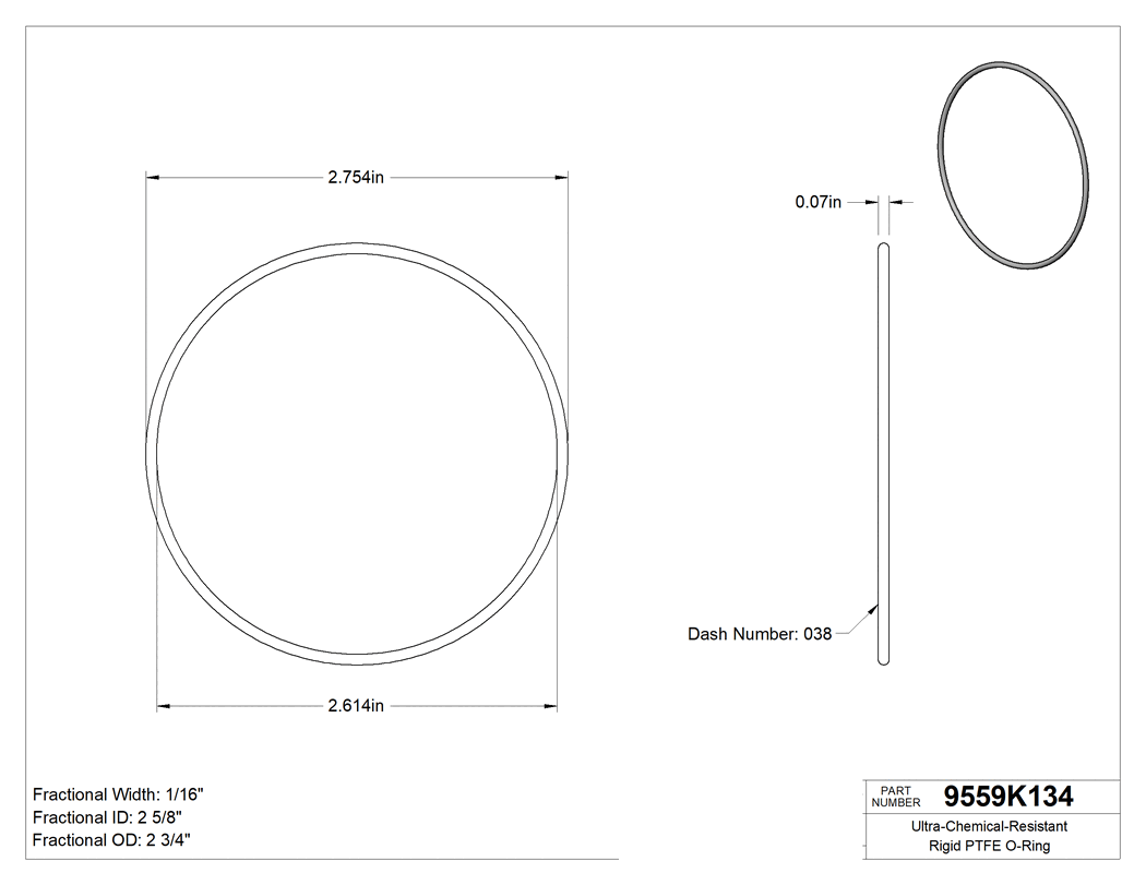 Technical drawing - 9559K134